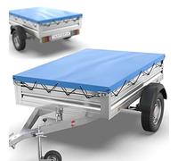 Tarpofix® Cubierta para Remolque 257,5x134,5x8 cm con Cuerda - PVC Reforzado - Funda Resistente 750kg & 1000kg FP4