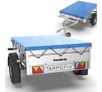 Tarpofix® Lona para Remolque Plana 151 x 101 x 7,5 cm In uerda de Cubierta - Lona Remolque con Bordes Reforzados, de PVC - Cubierta Ideal para Varios Modelos de remolques de automóviles de 500 kg