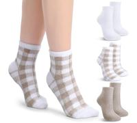 Tarpop 3 pares de calcetines de aloe hidratantes para pies secos y agrietados, calcetines con infusión de gel para dormir, calcetines de loción, regalo para Navidad, mujeres y hombres, suavizar los