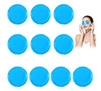 Tarqite 10 almohadillas de refrigeración para ojos, 7 cm, reutilizables, de gel, pequeñas bolsas de refrigeración, pequeñas para ojos, muelas del juicio, fiebre, belleza, dolor localizado