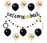 Tarqite Welcome Back Deko Set, Welcome Home Decoration, Welcome Back Deko, Welcome Back Girlande&banner, Wilkommensdeko Zuhause für Klassenzimmer, Schule, Familie Party