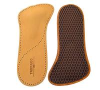 Tarrago Premium Leather Foot Support - Plantilla Anatómica con Soporte de Arco | Piel de Oveja y Carbón Activo | Corrección Metatarsal y Control de Humedad | Confort Ortopédico | Tallas 45-46