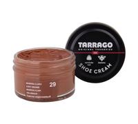 Tarrago Shoe Cream - Betún para Zapatos de Cuero y Piel 50ml | Crema Zapatos Nutritiva con Cera de Abeja y Carnauba | Alta Cobertura y Brillo | Marrón Claro (29)