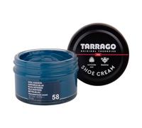 Tarrago Shoe Cream - Betún para Zapatos de Cuero y Piel 50ml | Crema Zapatos Nutritiva con Cera de Abeja y Carnauba | Alta Cobertura y Brillo | Azul azafata (58)