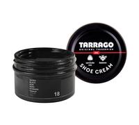 Tarrago Shoe Cream - Betún para Zapatos de Cuero y Piel 50ml | Crema Zapatos Nutritiva con Cera de Abeja y Carnauba | Alta Cobertura y Brillo | Negro (18)