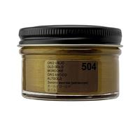 Tarrago Shoe Cream Metal - Betún para Zapatos de Cuero y Piel 50ml | Crema Zapatos Nutritiva con Cera de Abeja y Carnauba | Alta Cobertura y Brillo | Oro Viejo (504)