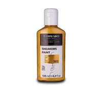 Tarrago | Sneakers Paint 25 ml con Pincel y Esponja | Colores Metalizados | Pintura para Sneakers y Zapatillas Deportivas de Cuero, Cuero Sintético y Lona (Oro Puro 503)