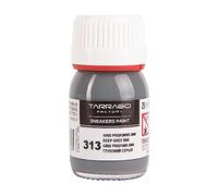 Tarrago Tinte para zapatos gris profundo SNK 313, bote de 25 ml, con pincel y esponja, para piel lisa, piel sintética o lona