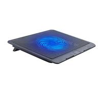 Tarragona Almohadilla RefrigeracióN para Ventilador de PortáTil con Ventiladores Grandes, Ventilador RefrigeracióN PortáTil para PortáTil con Puerto USB 2 en 1,Luz LED Azul,Soporte Ajustable