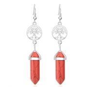 Tarre de la Vida Pendientes de caída de Piedra Natural la elpisonal Hexagonal Lazuli Cristal de Cristal sinkite joyería de Pared luz de la Pared