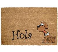 TARRÉS Felpudo Coco Design 40 x 60 cm 100% Coco floqueado Exclusivo Perro Hola