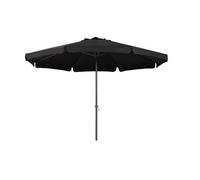 Tarrington House Parasol Antracita con Manivela, 4 Metros, Protección UV50+, Mástil de Aluminio, Varillas de Acero