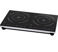 Tarrington House Placa de inducción doble DIC3440ABS, 3400 W, 60-240 °C, display LED, negro