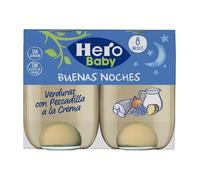 Hero Baby Tarritos Buenas Noches Verduras con Pescadilla a la Crema +6m 2x190 gr