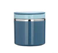Tarro aislado de acero inoxidable para sopa, a prueba de fugas, recipiente térmico portátil sellado al vacío con asa para comidas frías y calientes (azul 1000 ml)