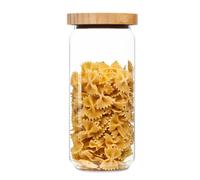 Tarro apilable con tapa de bambú 1000 ml