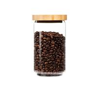 Tarro apilable con tapa de bambú 750 ml