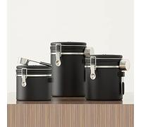 Tarro Café hermetico con Cuchara | Tarro Cafe Acero Inoxidable | Bote hermetico para Cafe Grano o Cafe molido | 3PCS