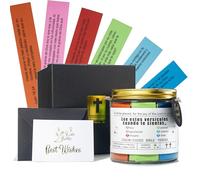 Tarro con versículo bíblico en español (NVI, Biblia Nueva Versión Internacional) en español, tarro de versículos de la Biblia Read Me When (120 piezas), regalos cristianos para mujeres y hombres,