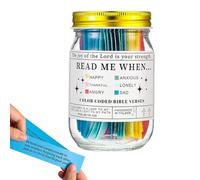 Tarro con versículos bíblicos, tarjetas inspiradoras de las Escrituras, versículos de estudio bíblico de apoyo, hombres, mujeres, padres, adultos, familiares, amigos, compañeros de trabajo, sacerdotes