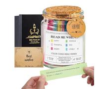 Tarro con versos bíblicos | Tarjetas de las Escrituras para Emociones Positivas | Caja De Versos Bíblicos Para Confirmación, Para Mujeres Padres Adultos Familia Amigos Colegas Sacerdotes Hermanas