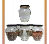 Tarro Cristal 300 ml. Tarros conservas, envases pequeños tapa rosca, potes pequeños, tarritos especias, mini frascos, tarro mermelada, botes cosmética, tarros crema, frascos decoración (6)