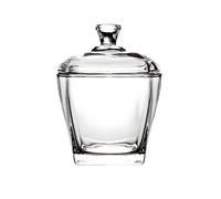 Tarro cuadrado de almacenamiento de vidrio resistente, dispensador de caramelos para caramelos, frutos secos, frutas secas, cocina, decoración sellada, tarro de aperitivos sellado