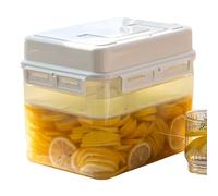 Tarro de 5 L - Tarro de conservación transparente con tapón a presión | Almacenamiento de cocina impermeable y resistente al calor | Fermentación de para encurtidos, ciruelas,