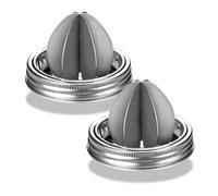 Tarro de acero inoxidable con tapa de exprimidor de boca ancha, exprimidor manual de cítricos, limón, pieza de repuesto para el hogar