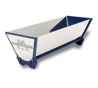 Tarro de albañil con asa Marshalltown, acero inoxidable, dimensiones: 383x130x98 mm