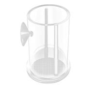 Tarro de alimentación de acrílico tanque de pescado alimentador de gamba huevos rojo alimentos para tanque de pescado plato de alimentación con taza de succión