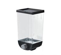 Tarro de alimentos de gran capacidad para cereales a granel, caja de almacenamiento de plástico PP transparente con boca ancha, contenedor de almacenamiento de alimentos montado en la pared para