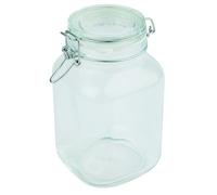 Tarro de almacenamiento APS con tapa hermética abatible, contenedor de almacenamiento, tarro de almacenamiento, tarro de fianza de 2 litros, tarro de almacenamiento de 12 x 12 cm y 22 cm de altura