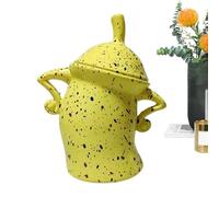 Tarro de almacenamiento de alimentos con tapa hermética, bonito recipiente con actitud, tarros de café, té, alimentos, recipientes de almacenamiento de alimentos, adorno creativo de escritorio para