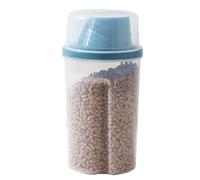 Tarro de Almacenamiento de Comida para Mascotas - Contenedor Hermético para Gatos, Organizador Transparente | Tanque Sellado de 1000ml para Pienso de Perro, Uso en Casa y Viajes, Caja Barrera de Humed