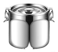 Tarro de almacenamiento de granos de café de acero inoxidable 304, con sello hermético a prueba de fugas y válvula de liberación de presión para una expulsión eficiente del aire (B-S)