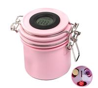 Tarro de almacenamiento de pegamento - Organizador de pegamento de pestañas de acero inoxidable | Contenedor transparente duradero para un fácil almacenamiento y acceso rápido | Soporte para pegamento