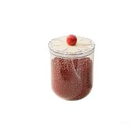Tarro de almacenamiento transparente con anillo de sellado que mantiene los aperitivos y los artículos esenciales de cocina frescos y organizados (1400 ml)