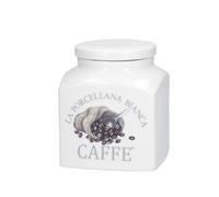La Porcelana Blanca – Tarro de porcelana decorado Café Conserva