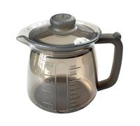 Tarro de café de silicona y calentador de leche, portátil, ligero, para viajes, camping, lavavajillas, a prueba de roturas, no interior (500 ml, gris)