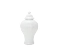 Tarro de cerámica de jengibre con tapa, elegante jarrón de almacenamiento de porcelana, centro de mesa para decoración del hogar