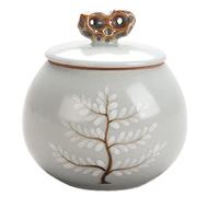 Tarro de cerámica latas de té, Lata de té cerámica sellada, portátil, for viajes, for guardar alimentos y Pu-erh