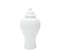 Tarro de cerámica para jengibre con tapa, jarrón de almacenamiento de porcelana para decoración del hogar, centro de mesa para sala de estar
