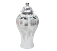 Tarro de cerámica para jengibre con tapa, jarrón de almacenamiento de porcelana para decoración del hogar, centro de mesa para sala de estar