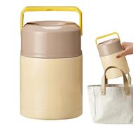 Tarro De Comida Aislado - Recipiente Para Almuerzo De Comida Caliente Con Asa De Transporte Y Tapa | Térmica Para Almacenamiento De Sopa Para Camping, Escuela, Viajes, Trabajo, Picnic, Hogar, Ave