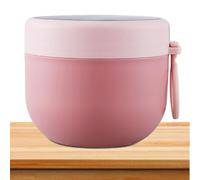 Tarro De Comida Caliente - Taza De Sopa Aislada De Acero Inoxidable Resistente A Fugas De 600 Ml Con Doble Capa | Contenedor portátil de comida caliente | Para fideos, avena, sopa, arroz y delicatesse