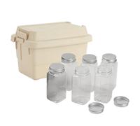 Tarro De Condimentos - Tarros De Condimentoss Para Acampar Con Estuche, Contenedor De Azúcars, Para Viajes Al Aire Libre, Barbacoa, Picnics, Mochilero, Senderismo, Hornear, Cocinar