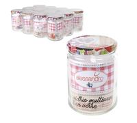 Tarro de Cristal 500ml con Tapa. Pack 12 Unidades. Frascos con Tapa de Frutas. Bote Cocina, Legumbres, Hostelería, Cafeterías, Bares, Restaurantes. Cierre Hermético (500ml 12uds)