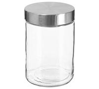5five - tarro de cristal con tapa de acero inoxidable "nixo" 1,2l