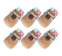 Tarro de cristal para dulces, 6 unidades, para guardar dulces, organizar el hogar, para parejas, conservación